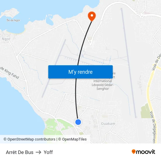 Arrêt De Bus to Yoff map