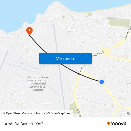 Arrêt De Bus to Yoff map