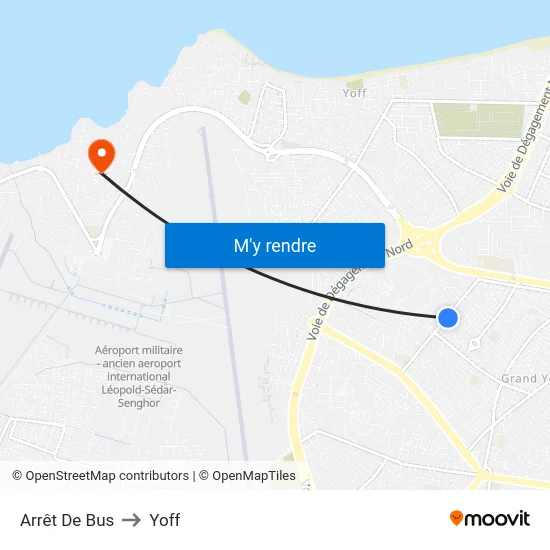 Arrêt De Bus to Yoff map