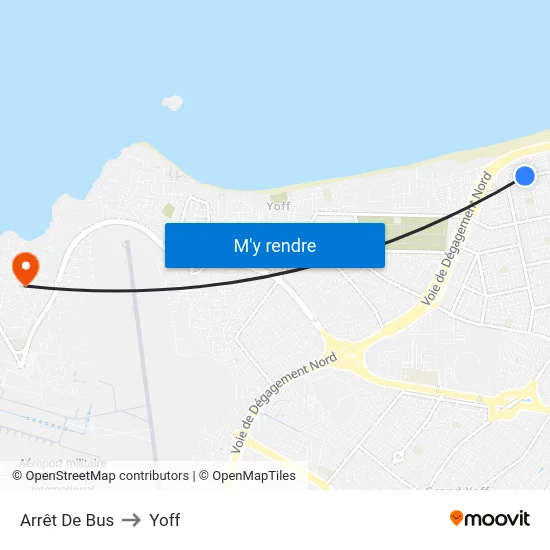 Arrêt De Bus to Yoff map