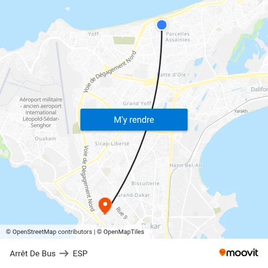 Arrêt De Bus to ESP map