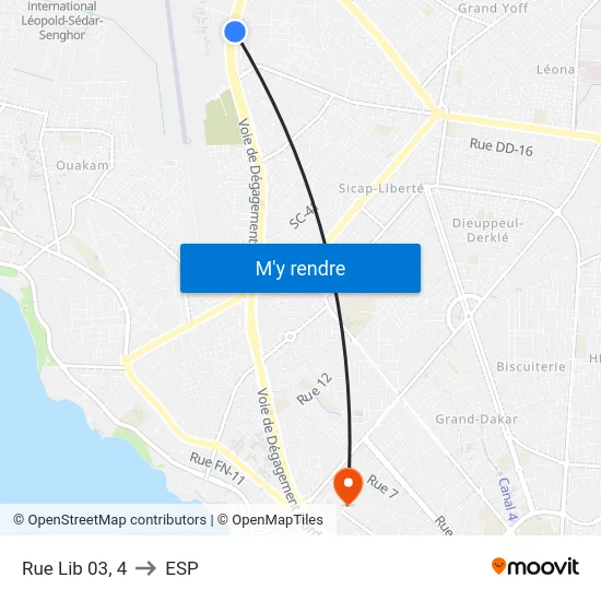 Rue Lib 03, 4 to ESP map