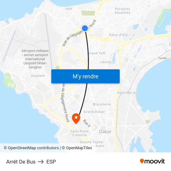 Arrêt De Bus to ESP map