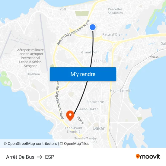 Arrêt De Bus to ESP map