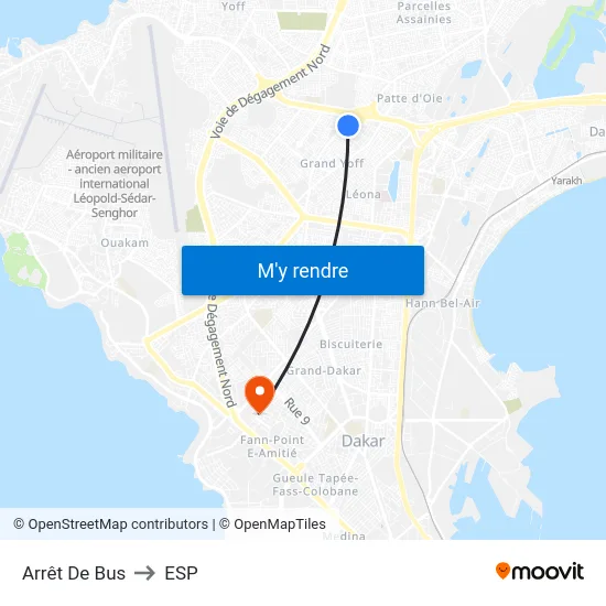 Arrêt De Bus to ESP map