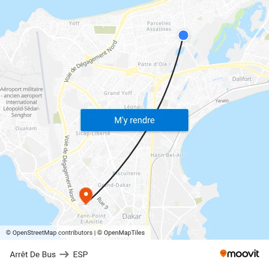 Arrêt De Bus to ESP map