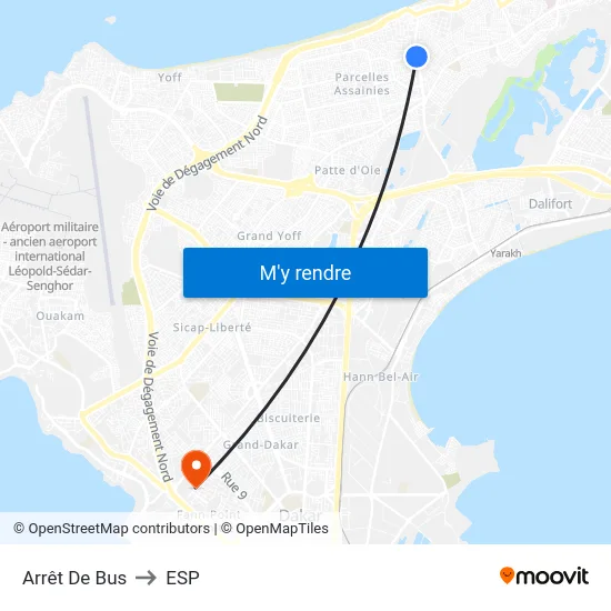Arrêt De Bus to ESP map