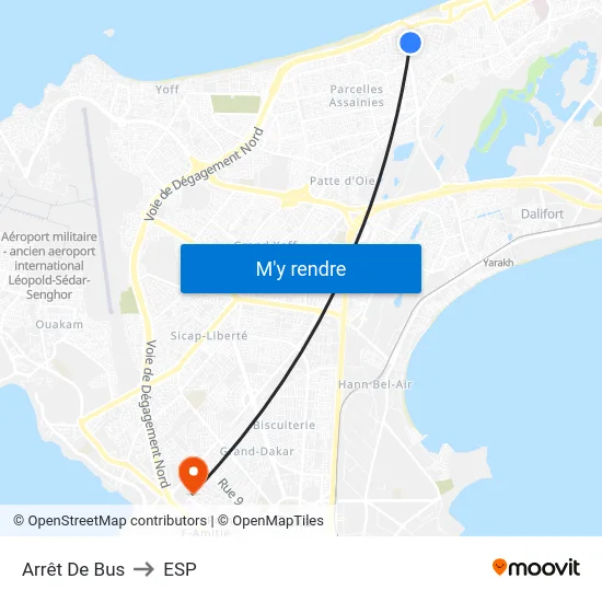 Arrêt De Bus to ESP map