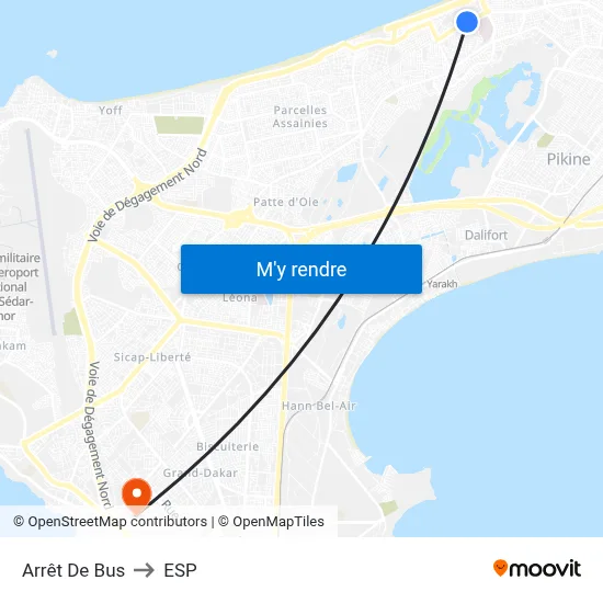 Arrêt De Bus to ESP map