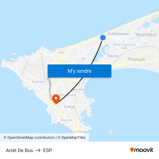 Arrêt De Bus to ESP map