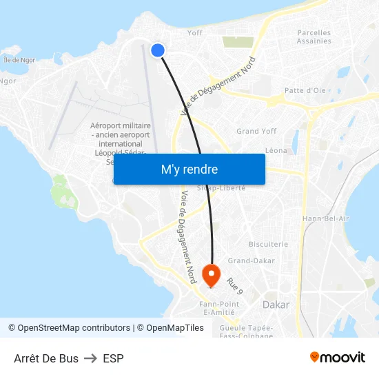 Arrêt De Bus to ESP map