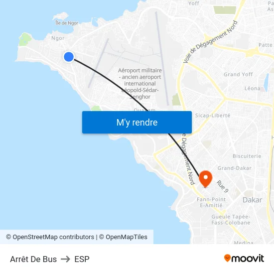 Arrêt De Bus to ESP map