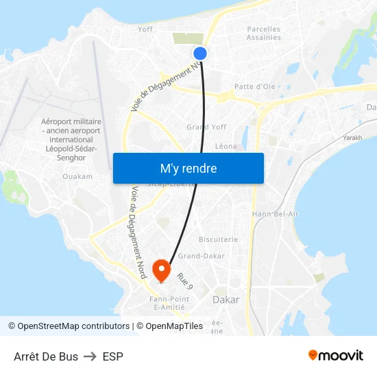 Arrêt De Bus to ESP map