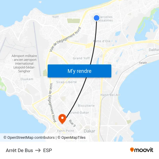 Arrêt De Bus to ESP map