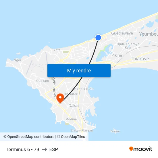 Terminus 6 - 79 to ESP map