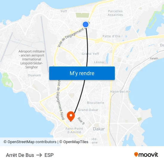 Arrêt De Bus to ESP map
