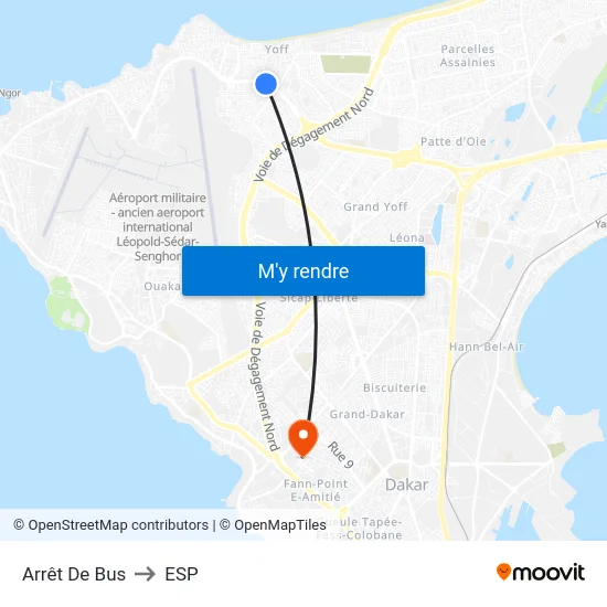 Arrêt De Bus to ESP map