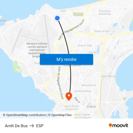 Arrêt De Bus to ESP map