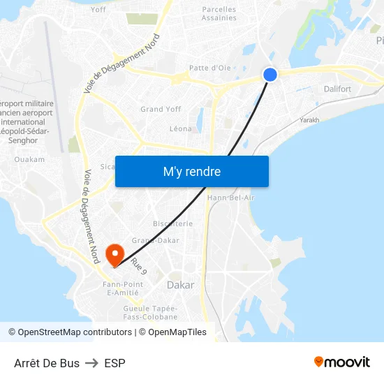 Arrêt De Bus to ESP map