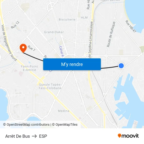 Arrêt De Bus to ESP map