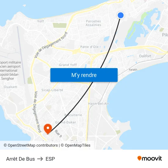 Arrêt De Bus to ESP map