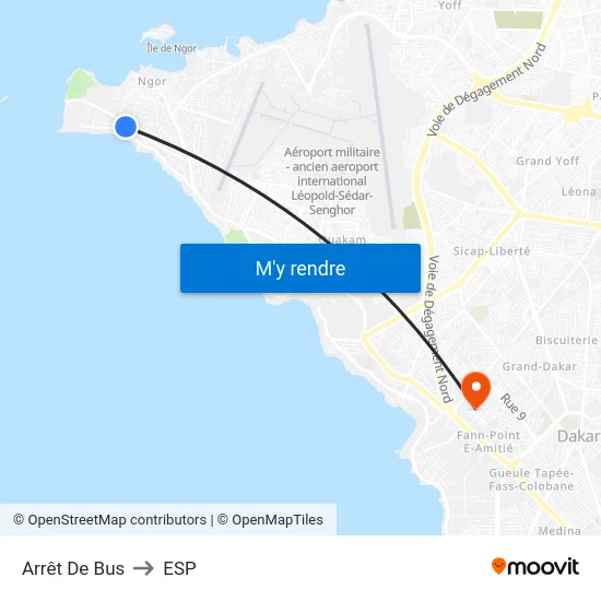 Arrêt De Bus to ESP map