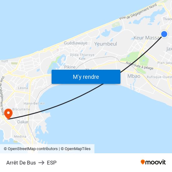 Arrêt De Bus to ESP map