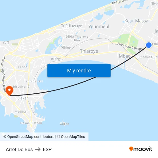 Arrêt De Bus to ESP map