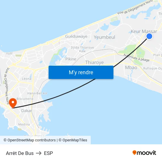 Arrêt De Bus to ESP map