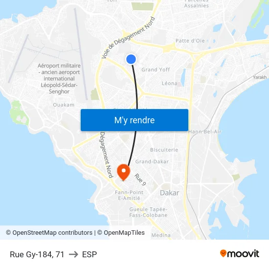 Rue Gy-184, 71 to ESP map