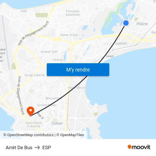 Arrêt De Bus to ESP map