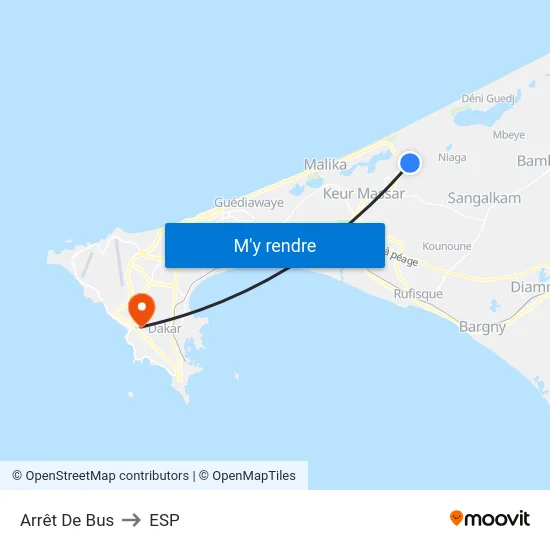 Arrêt De Bus to ESP map