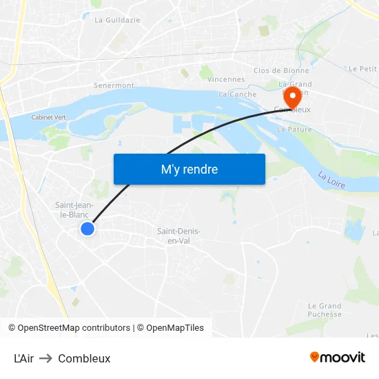 L'Air to Combleux map