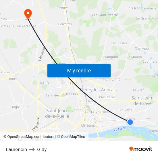Laurencin to Gidy map