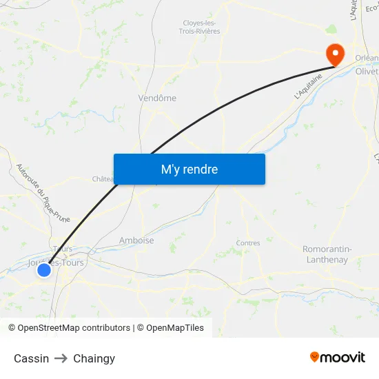 Cassin to Chaingy map