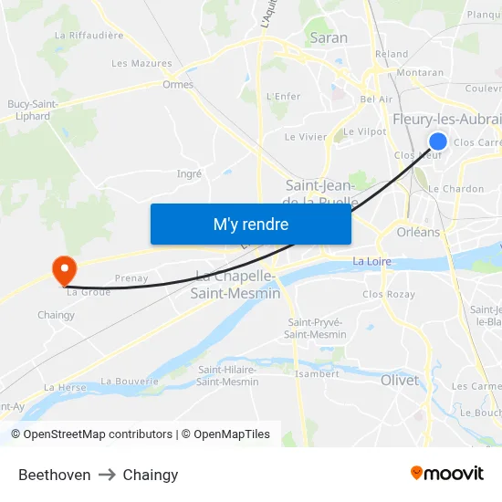 Beethoven to Chaingy map
