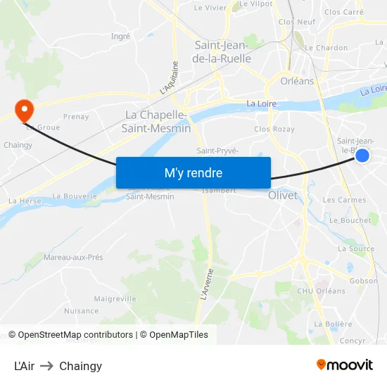L'Air to Chaingy map