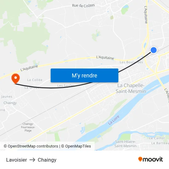 Lavoisier to Chaingy map