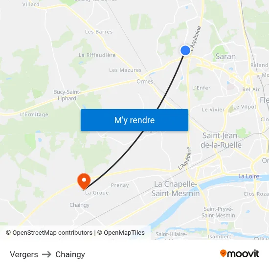 Vergers to Chaingy map