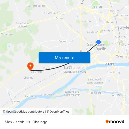 Max Jacob to Chaingy map