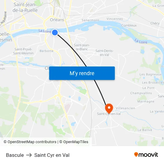 Bascule to Saint Cyr en Val map