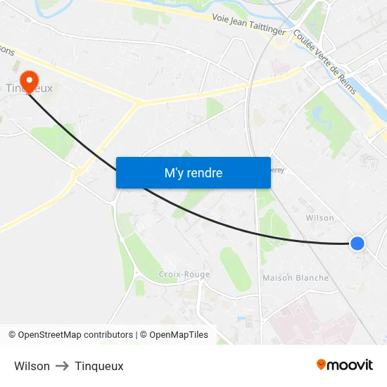 Wilson to Tinqueux map