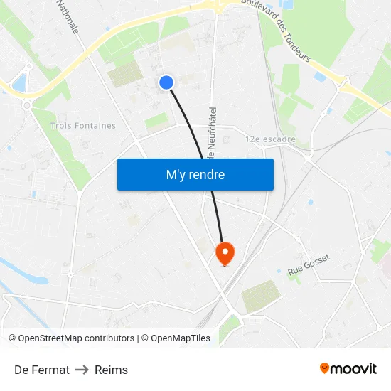 De Fermat to Reims map