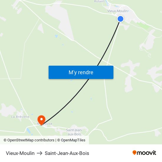 Vieux-Moulin to Saint-Jean-Aux-Bois map