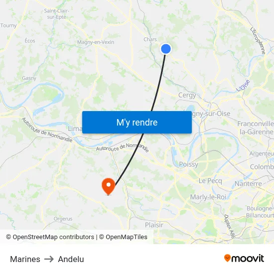 Marines to Andelu map