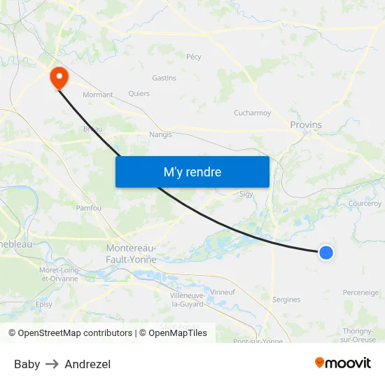 Baby to Andrezel map