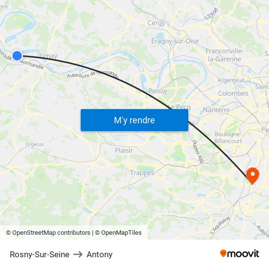 Rosny-Sur-Seine to Rosny-Sur-Seine map