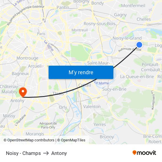 Noisy - Champs to Antony map