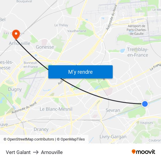 Vert Galant to Arnouville map