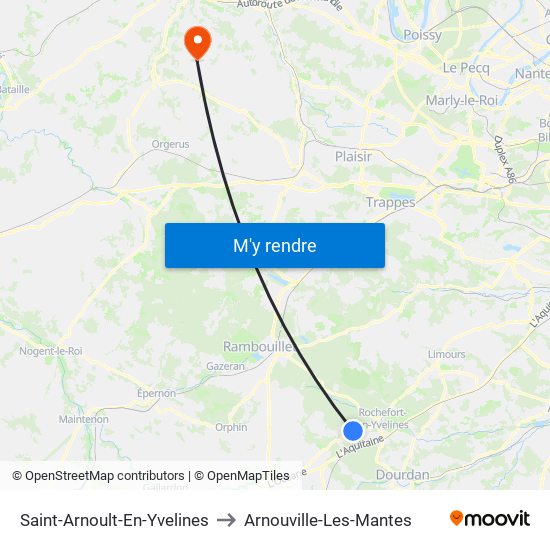 Saint-Arnoult-En-Yvelines to Saint-Arnoult-En-Yvelines map